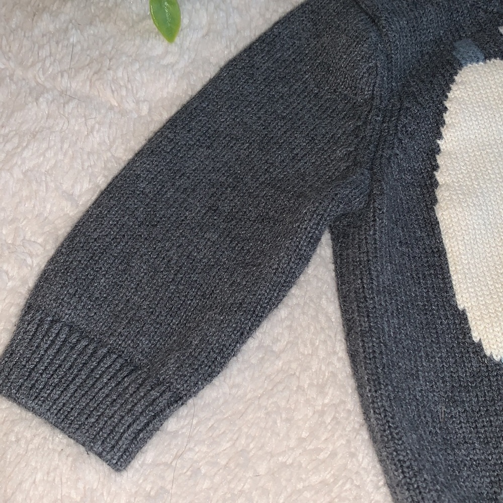 Gap 3-6M Baby Boy Gray Polar Bear Sweater EUC💗 - Picture 5 of 8